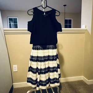 Karen Millen elegant black and white dress